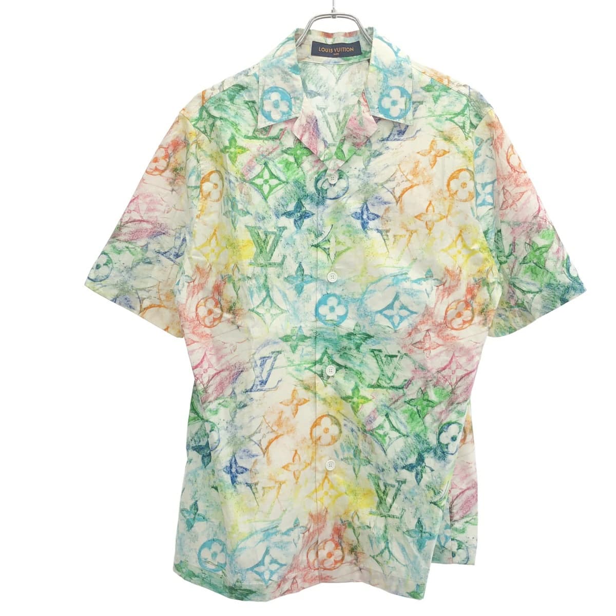LOUIS VUITTON ルイヴィトン 21SS Pastel Monogram S/S SHIRT パステルモノグラムショートスリーブシャツ