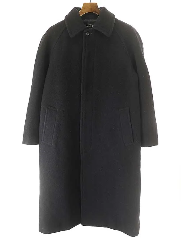 COMME des GARCONS トリコ コムデギャルソン 1998AW ウールメルトンステンカラーコート