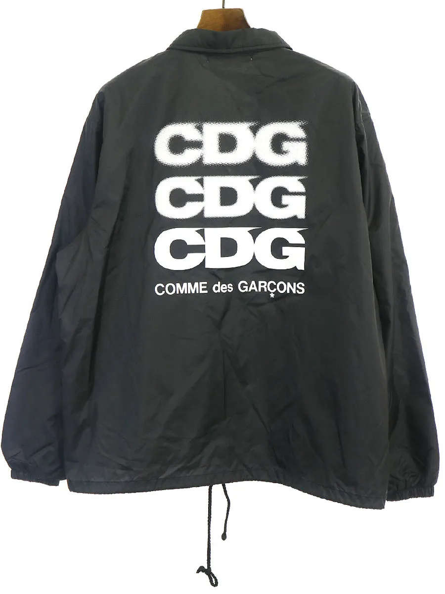 COMME des GARCONS グッドデザインショップ コムデギャルソン CDGバックプリントナイロンコーチジャケット