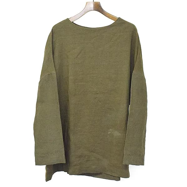 BIEK VERSTAPPEN ビークファースタッペン 18SS Pullover Tops オーバーサイズリネン長袖カットソー
