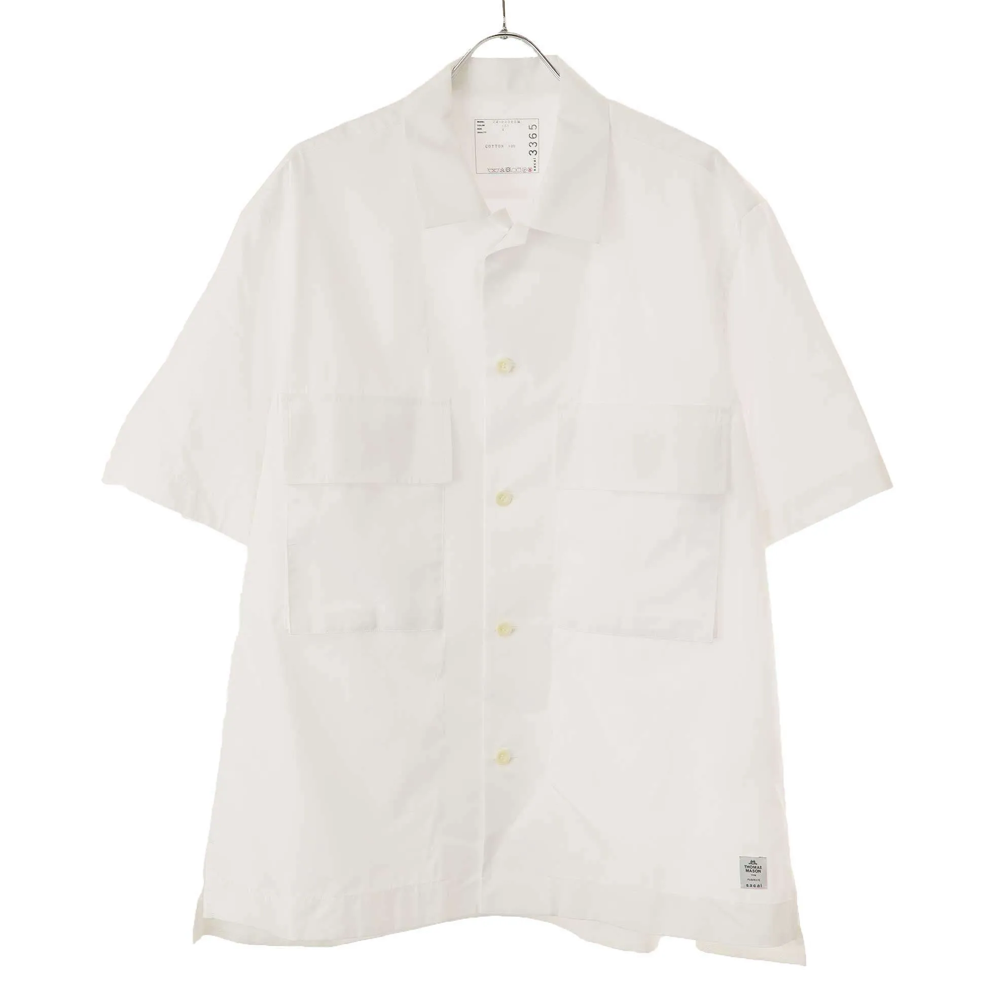 sacai サカイ 24SS Thomas Mason Cotton Poplin Shirt ショートスリーブシャツ