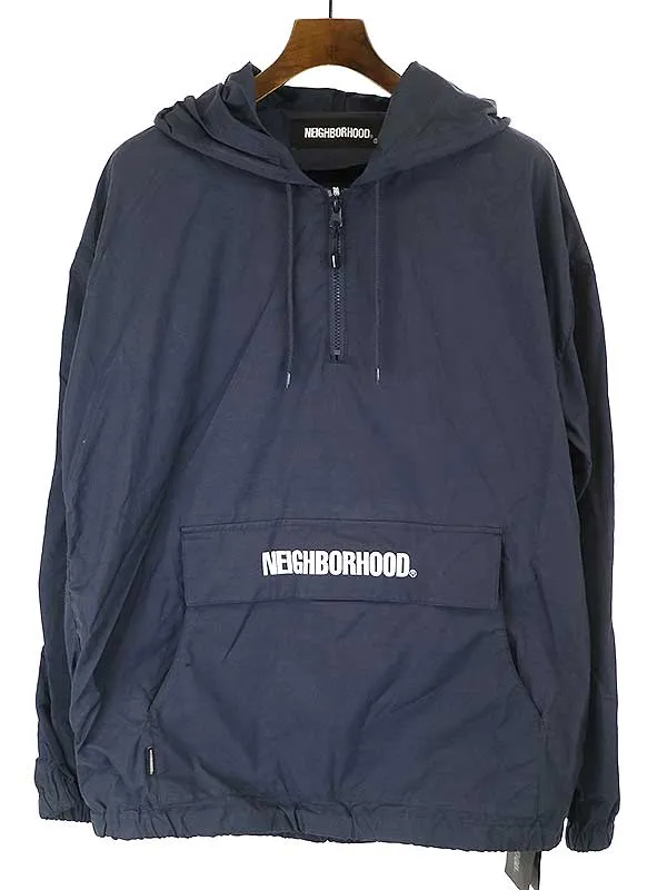 NEIGHBORHOOD ネイバーフッド 21SS 211TSNH-JKM02 ANORAK N-JKT ロゴプリントアノラックジャケット