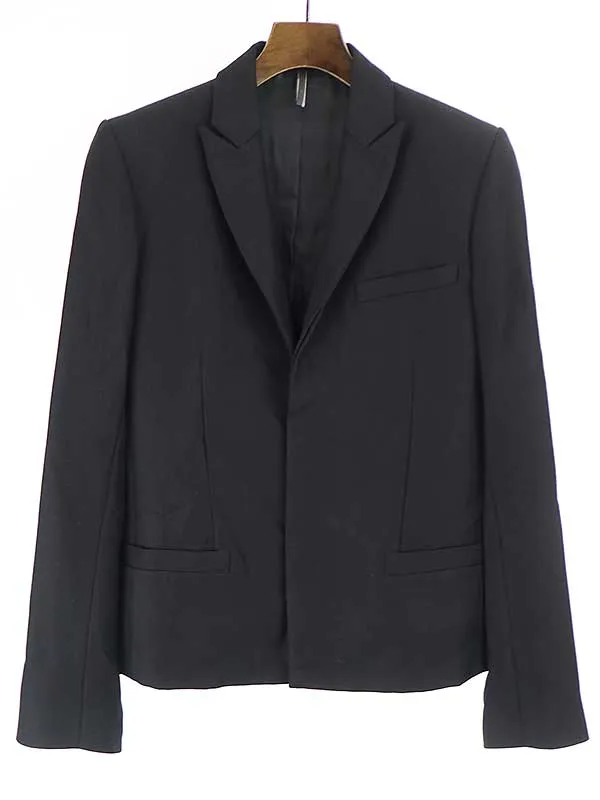 Dior HOMME ディオールオム 05AW ピークドラペル4Bチューブジャケット