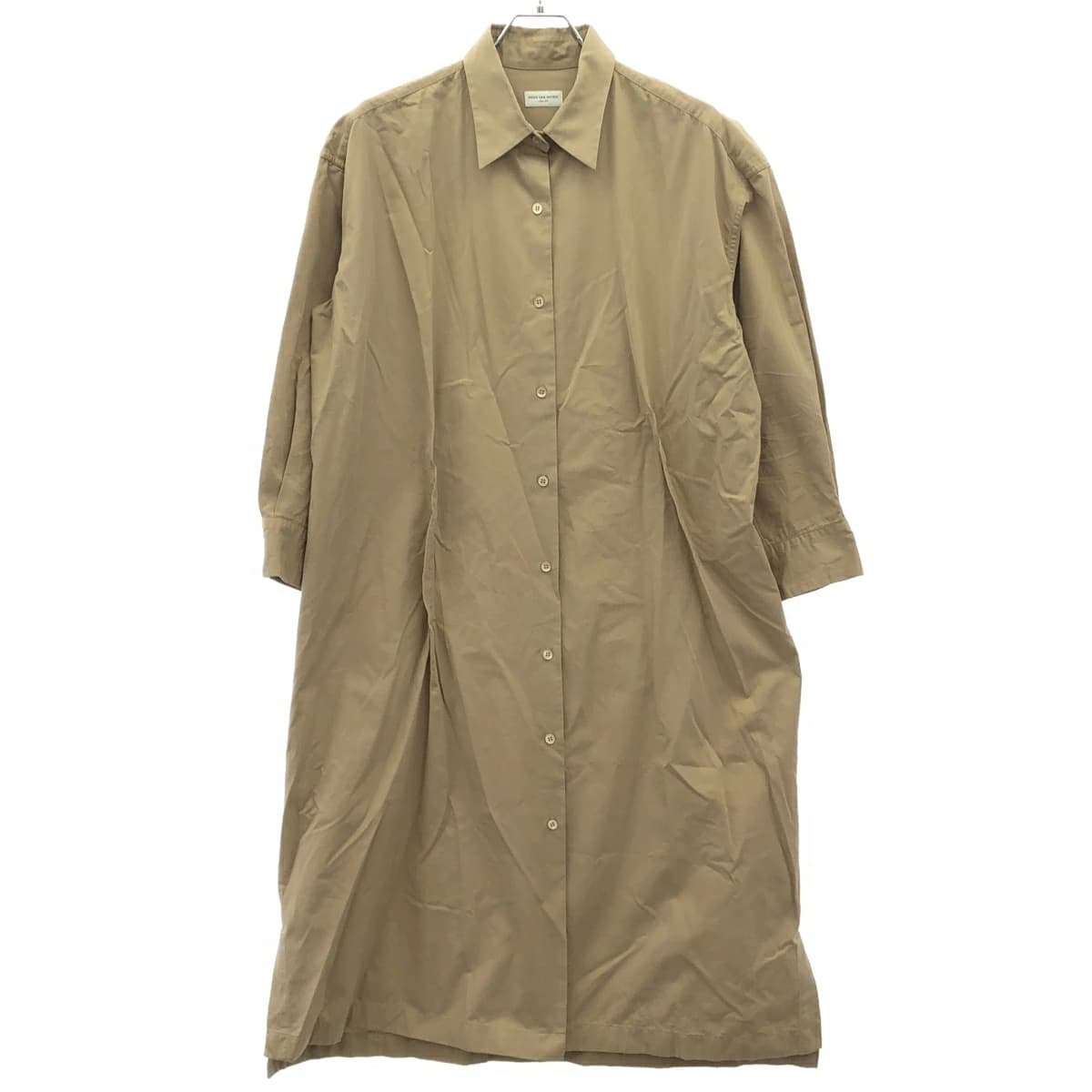 DRIES VAN NOTEN ドリスヴァンノッテン 24AW ピンディテール ドレープシャツワンピース