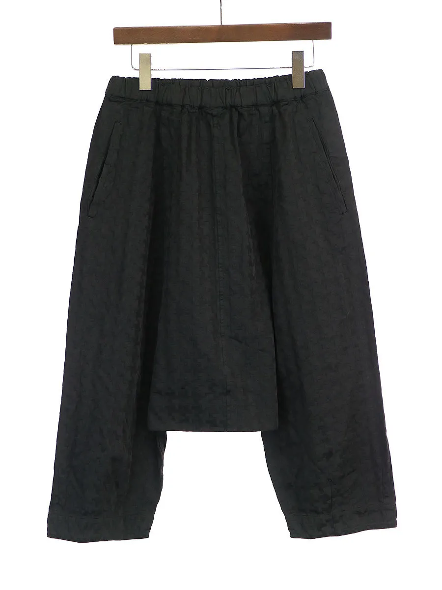 COMME des GARCONS コムデギャルソン 13AW ポリエステル縮絨総柄サルエルパンツ
