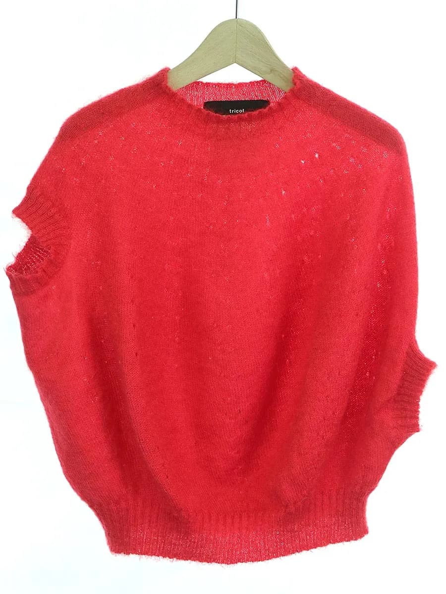 COMME des GARCONS トリコ コムデギャルソン 04AW 変形ニットポンチョ