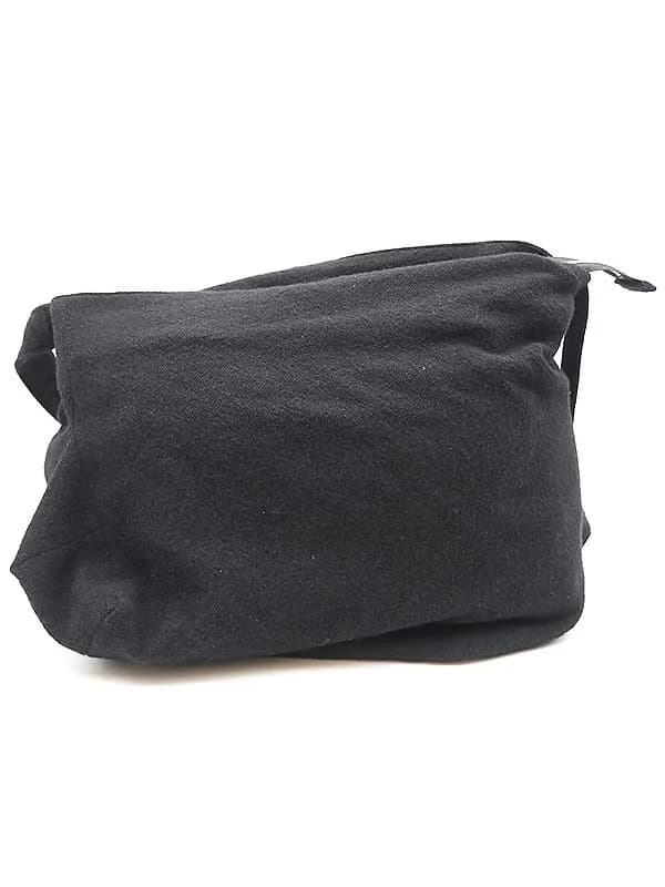 Yohji Yamamoto ヨウジヤマモト Zipped Wool Shoulder Bag ウールショルダーバッグ