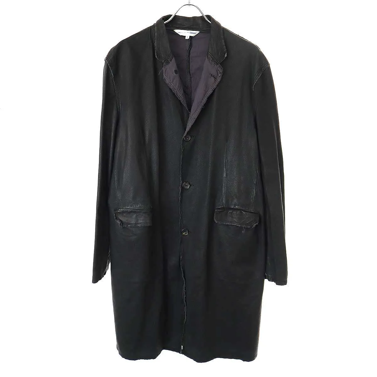 COMME des GARCONS コムデギャルソンシャツ 2004AW ピッグスキンレザーコート