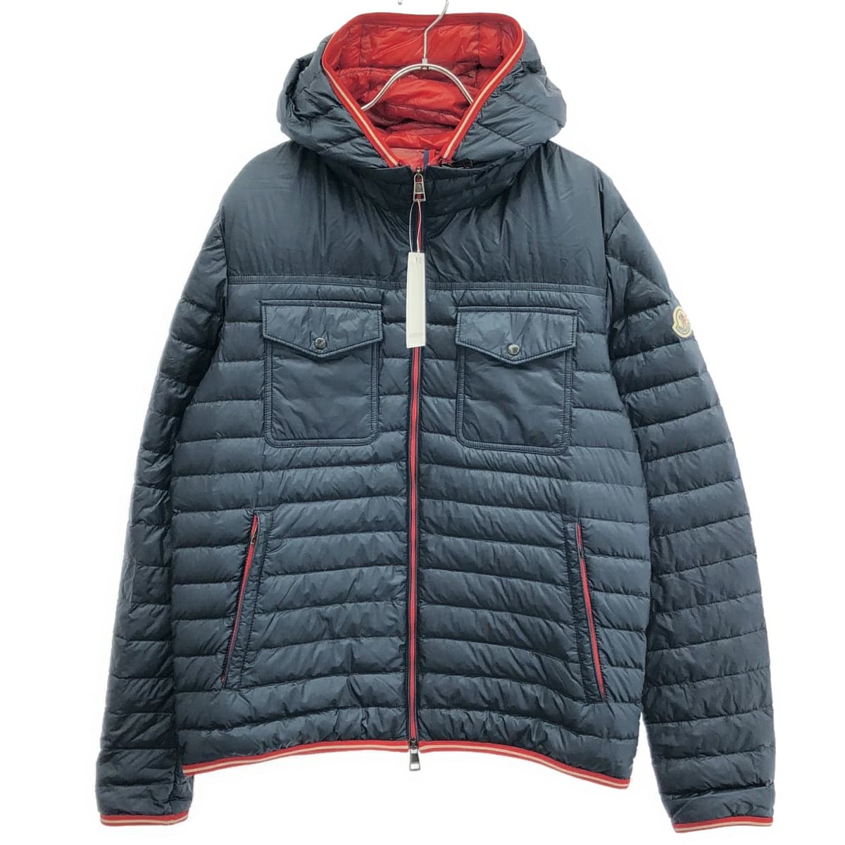 MONCLER モンクレール CLOVIS ジップアップナイロンフーデッドダウンジャケット 53279