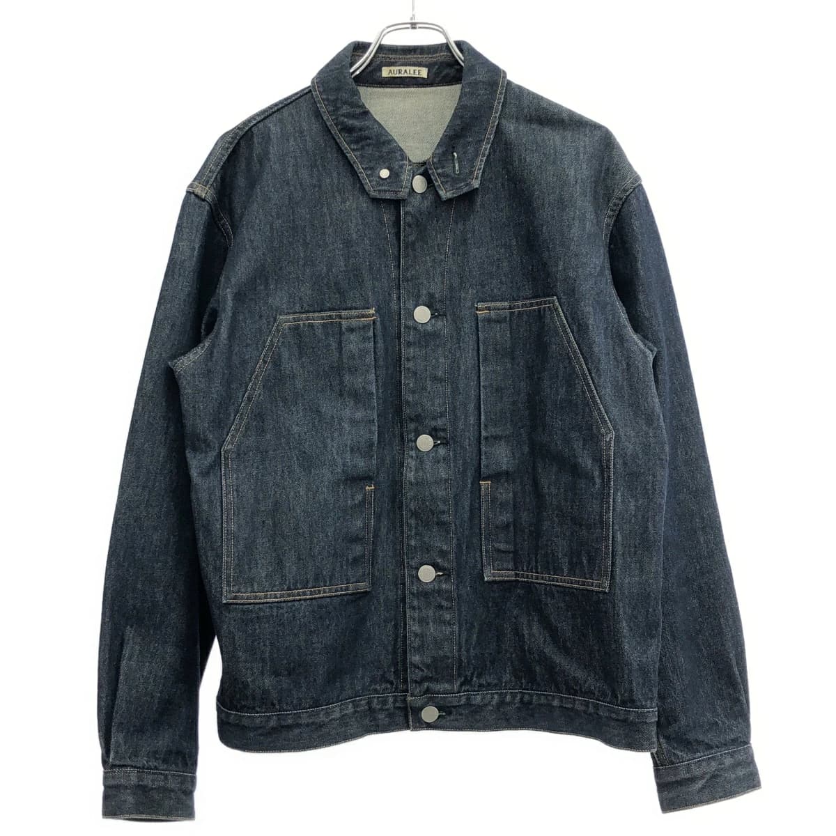 AURALEE オーラリー HARD TWIST DENIM BLOUZON ハードツイストデニムジャケット A20SB01DM