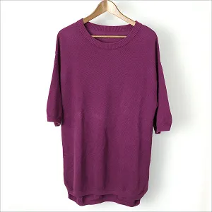 crepuscule crepuscule x the Sakaki 鹿の子編みクルーネックニットTシャツ F