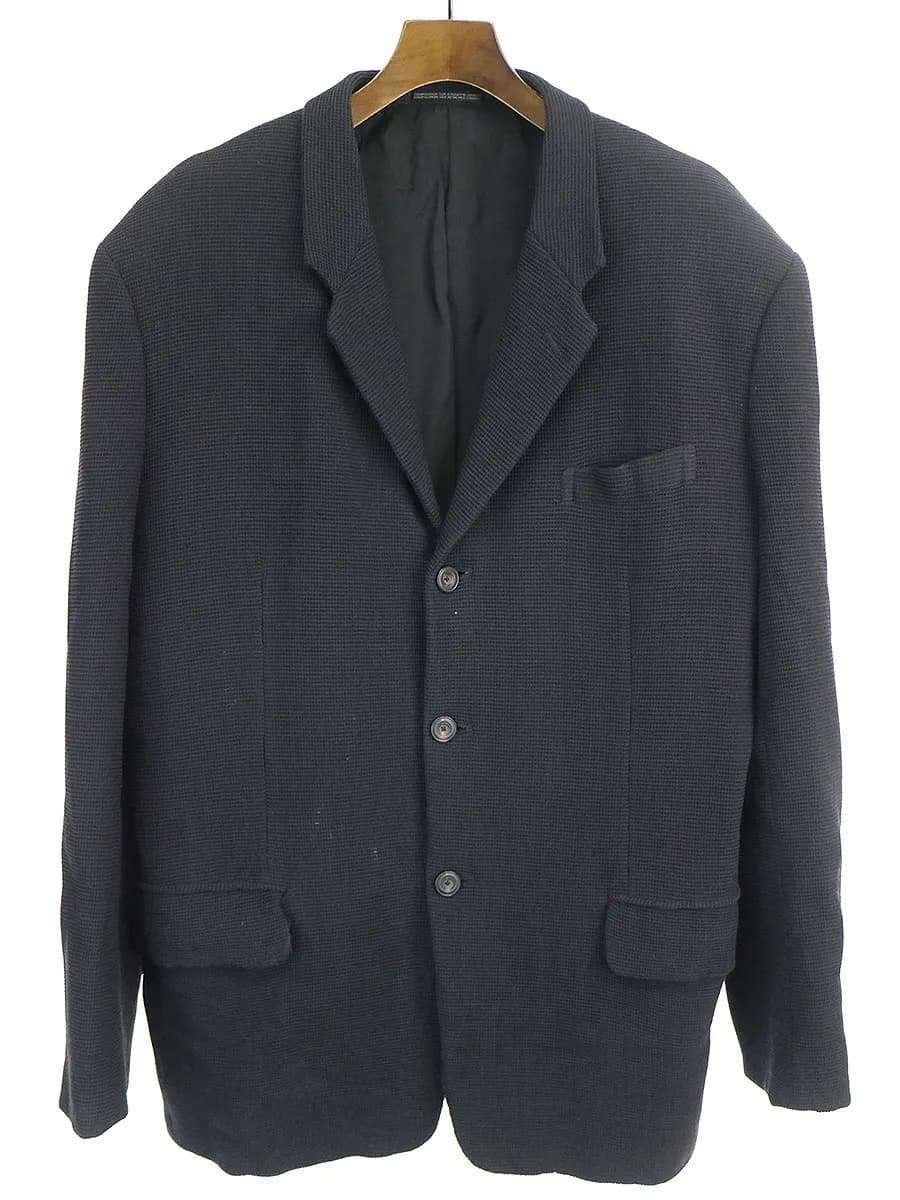 Yohji Yamamoto ヨウジヤマモト コスチュームド オム 鹿の子 3Bシングルテーラードジャケット