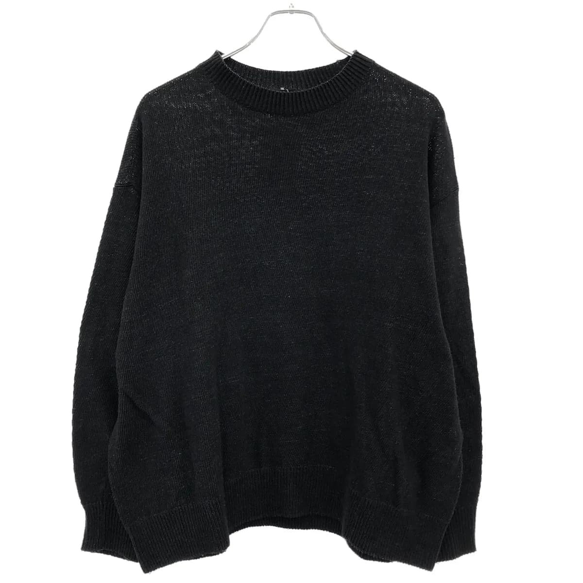 COMOLI コモリ 24SS ブラッククルーネックニットセーター