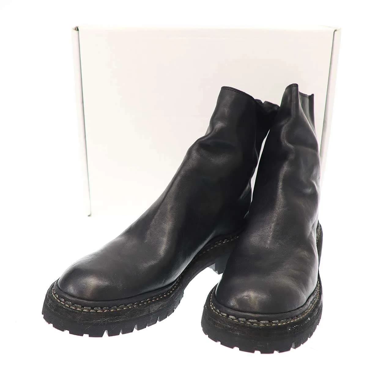 GUIDI グイディ HORSE FULL GRAIN バックジップレザーブーツ
