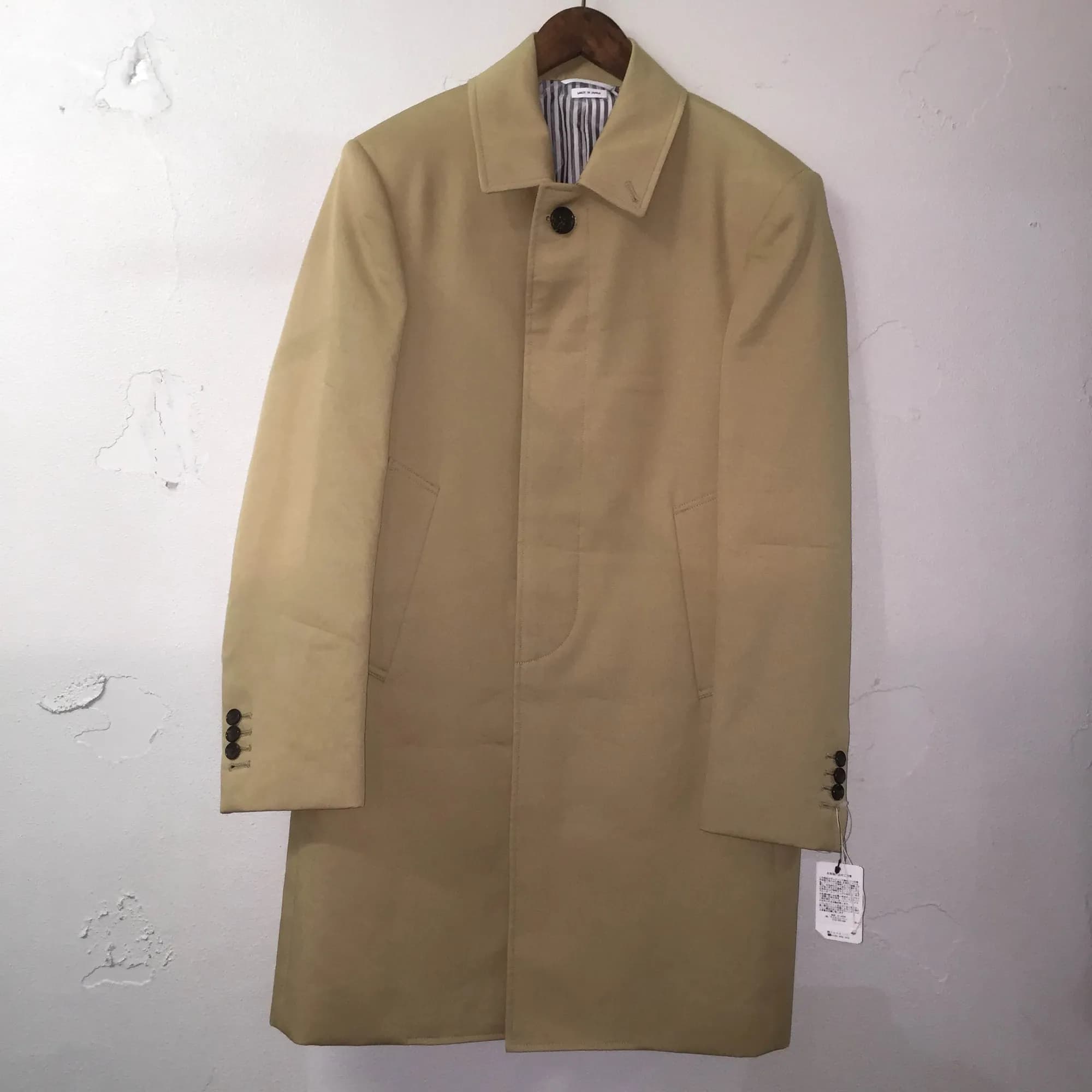 THOM BROWNE TOHM BROWNE 15AW ボンディング加工バルカラーコート 1