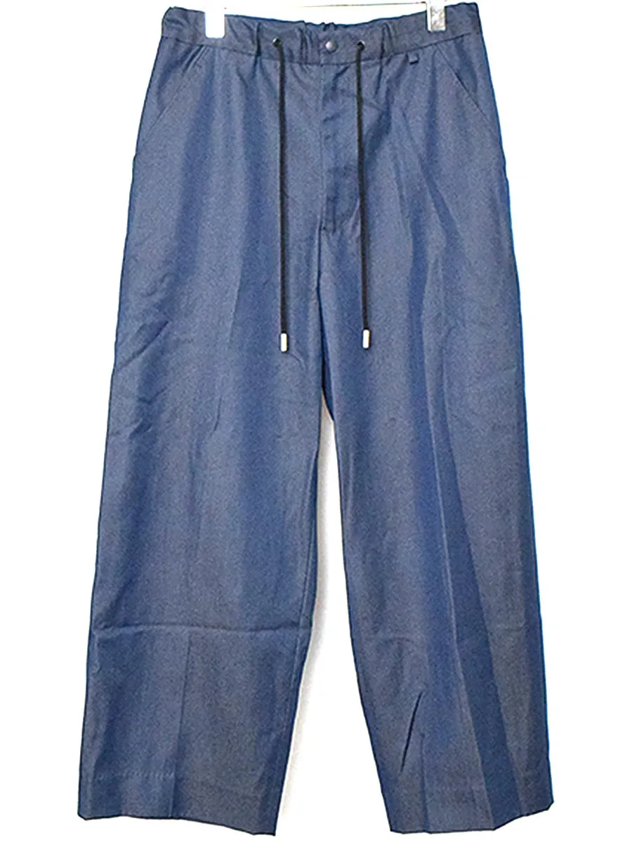 THE RERACS ザ リラクス 18SS シルク混ワイドイージースラックスパンツ