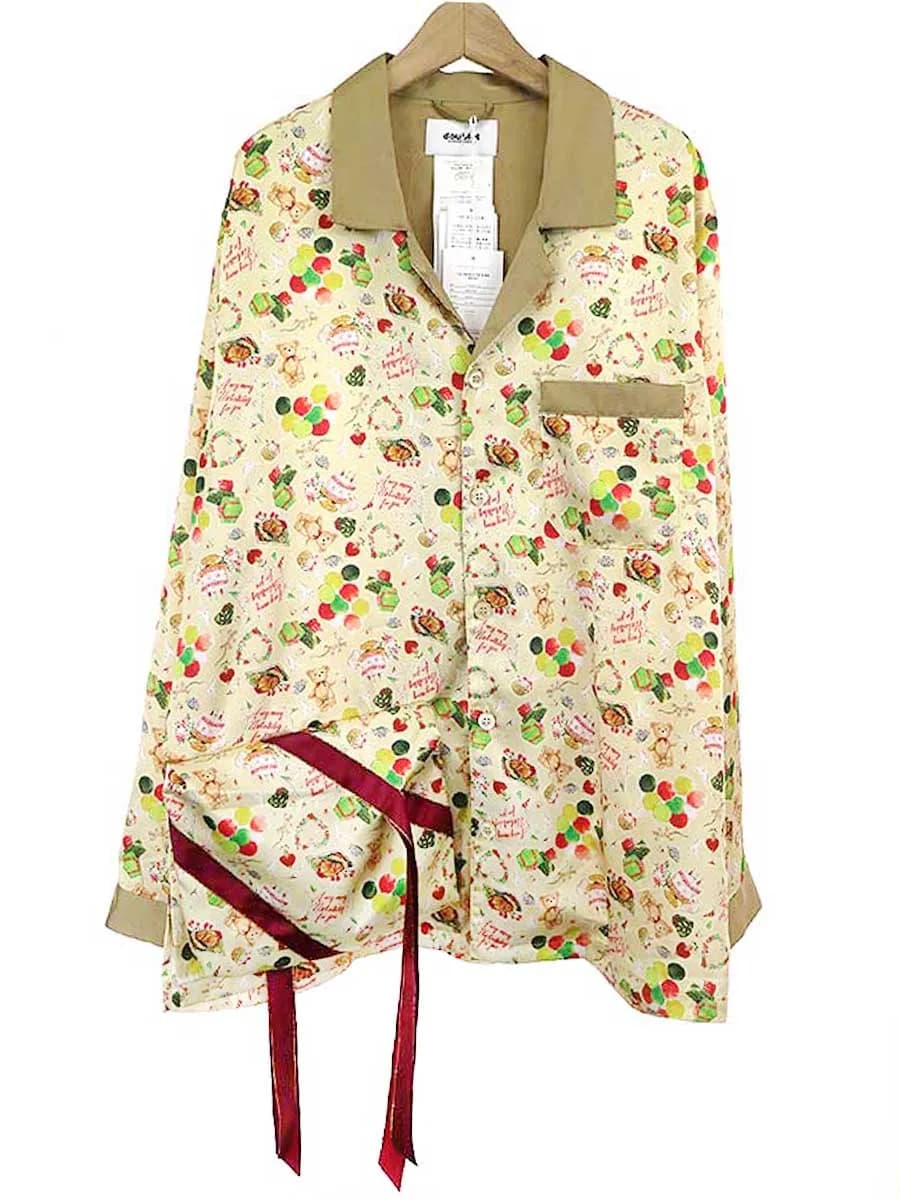 doublet ダブレット 21SS PACKABLE PAJAMA SHIRT パジャマシャツ