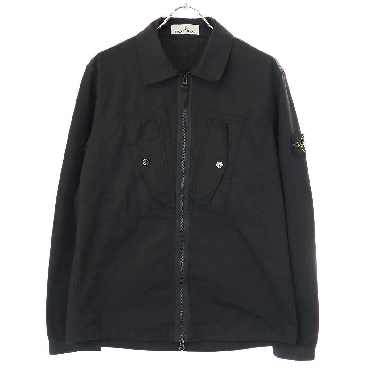 STONE ISLAND ストーンアイランド Ripstop Garment Dyed Overshirt リップストップコットンオーバーシャツ