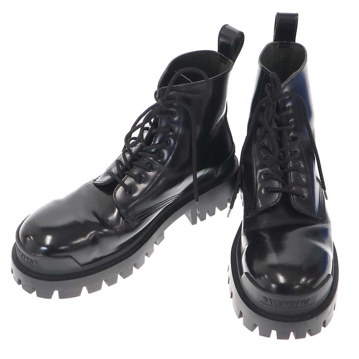 BALENCIAGA バレンシアガ Strike Lace-up Boots レースアップ コンバットブーツ 589338