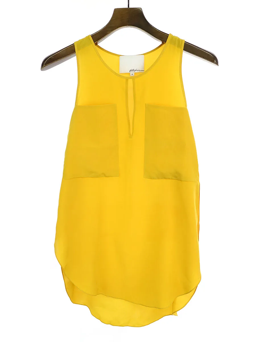 3.1 Phillip Lim 3.1 Phillip Lim ダブルポケットシルクブラウス