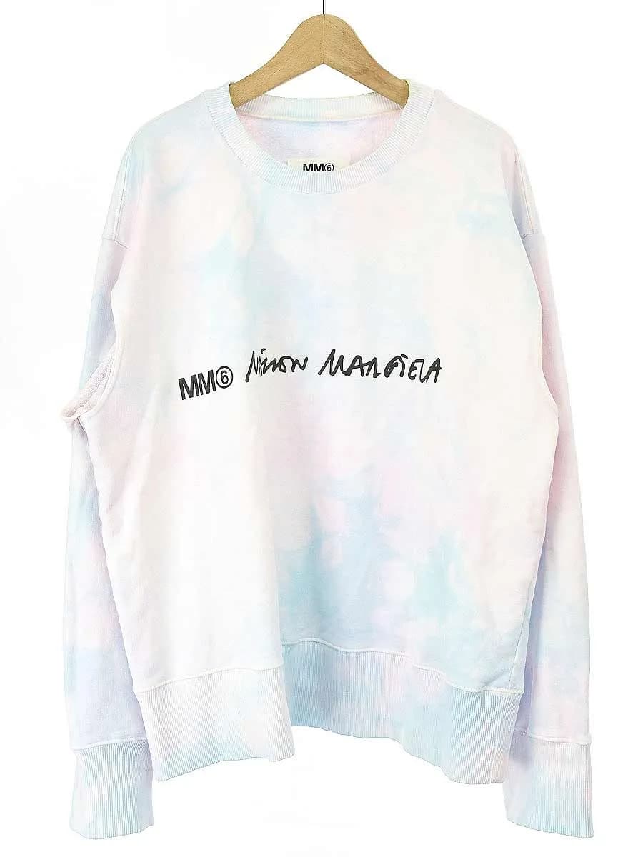 Maison Margiela エムエムシックス 19SS プリントタイダイクルーネックスウェットトレーナー
