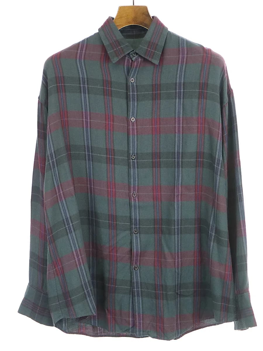 LAD MUSICIAN ラッドミュージシャン 13SS レーヨンチェックシャツ