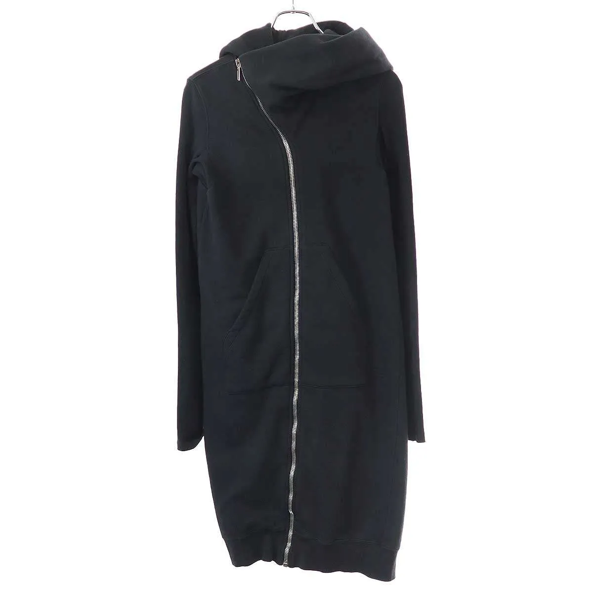 Rick Owens ダークシャドウバイリックオウエンス 18AW Mountain Hoodie ジップアップスウェットロングパーカー DS18F7228