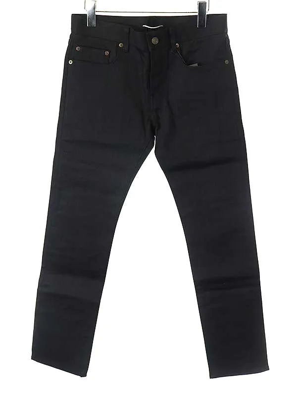 SAINT LAURENT サンローラン パリ 14SS D01 M/SLーLW ストレッチスキニーデニムパンツ