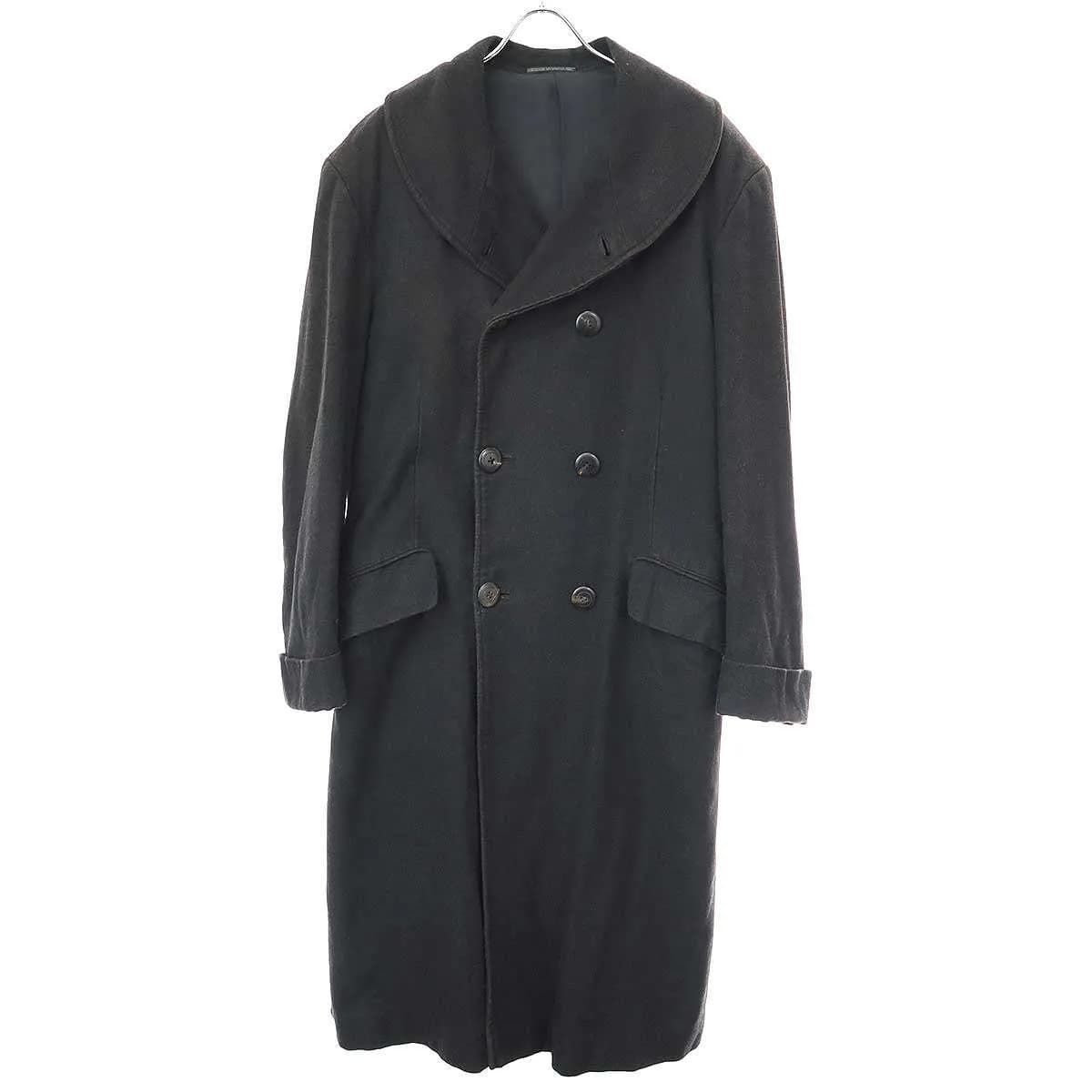 Yohji Yamamoto ヨウジヤマモト プールオム 1988AW コットンウールビッグカラーコート