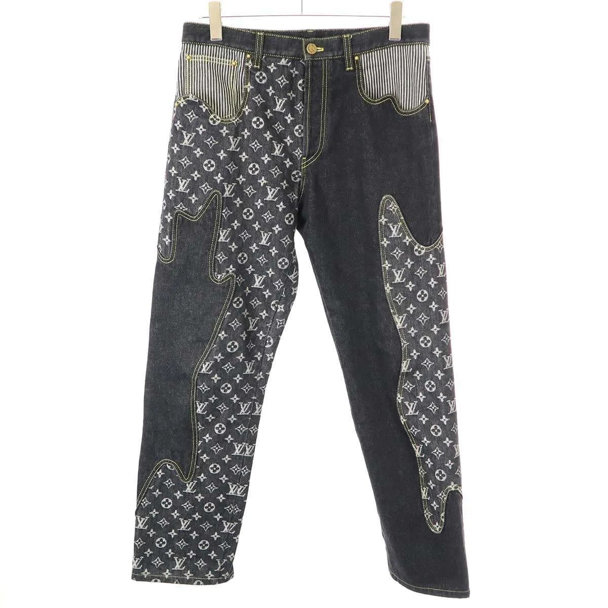 LOUIS VUITTON ルイヴィトン ニゴー 22SS Crazy Monogram Denim Pants クレイジーモノグラムデニムパンツ UZD HMD20W
