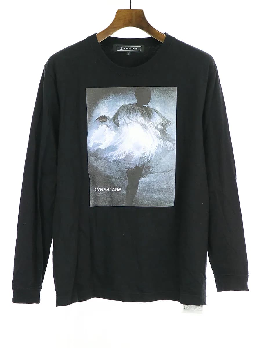 ANREALAGE アンリアレイジ × 井上嗣也 19SS 「15th book ANREALAGE 26」出版記念展限定 フォトプリントロングスリーブTシャツ