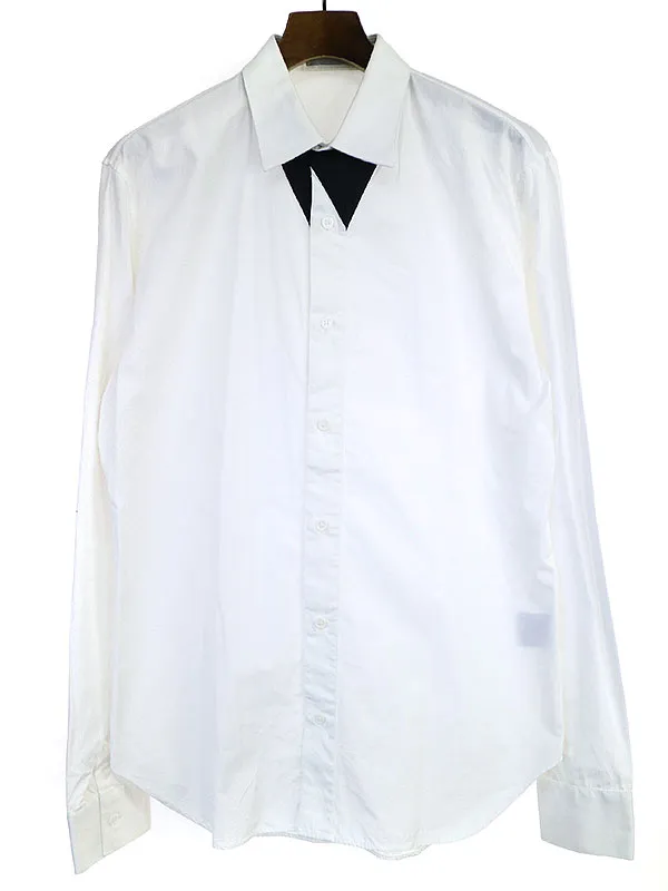 Dior HOMME ディオールオム 08SS フロント切替ドレスシャツ