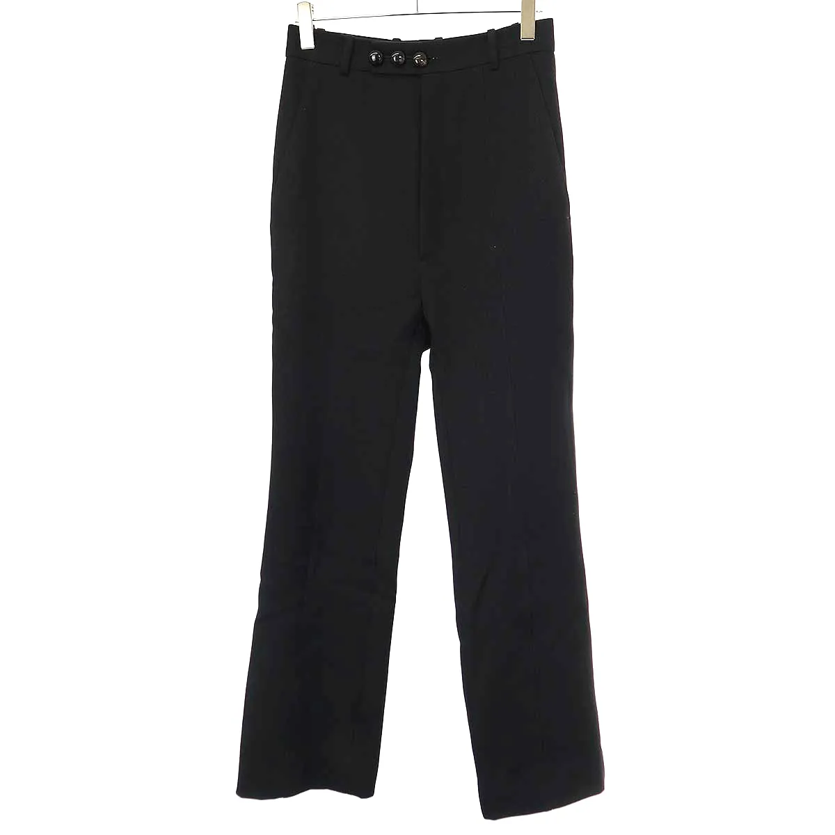 NAMACHEKO ナマチェコ 22AW Penzer Faux-fur Trim Wool Trousers ファートラウザーパンツ