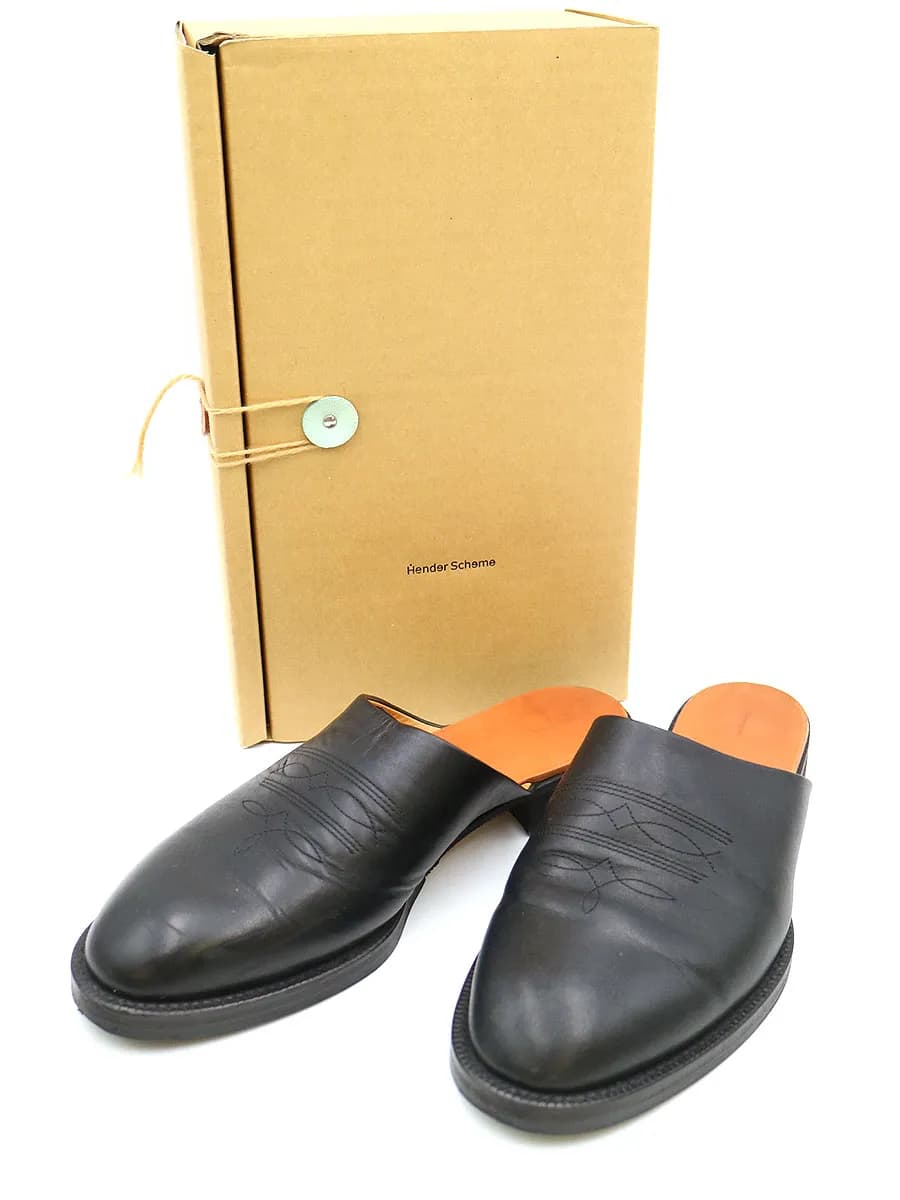 Hender Scheme エンダースキーマ cheak レザーミュールシューズ