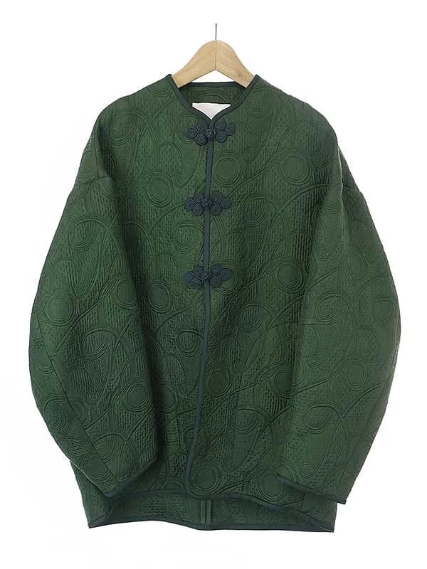 Mame Kurogouchi マメ クロゴウチ 22AW Jomon Arabesque Triple Layer Jacquard Jacket ジャガードチャイナジャケット