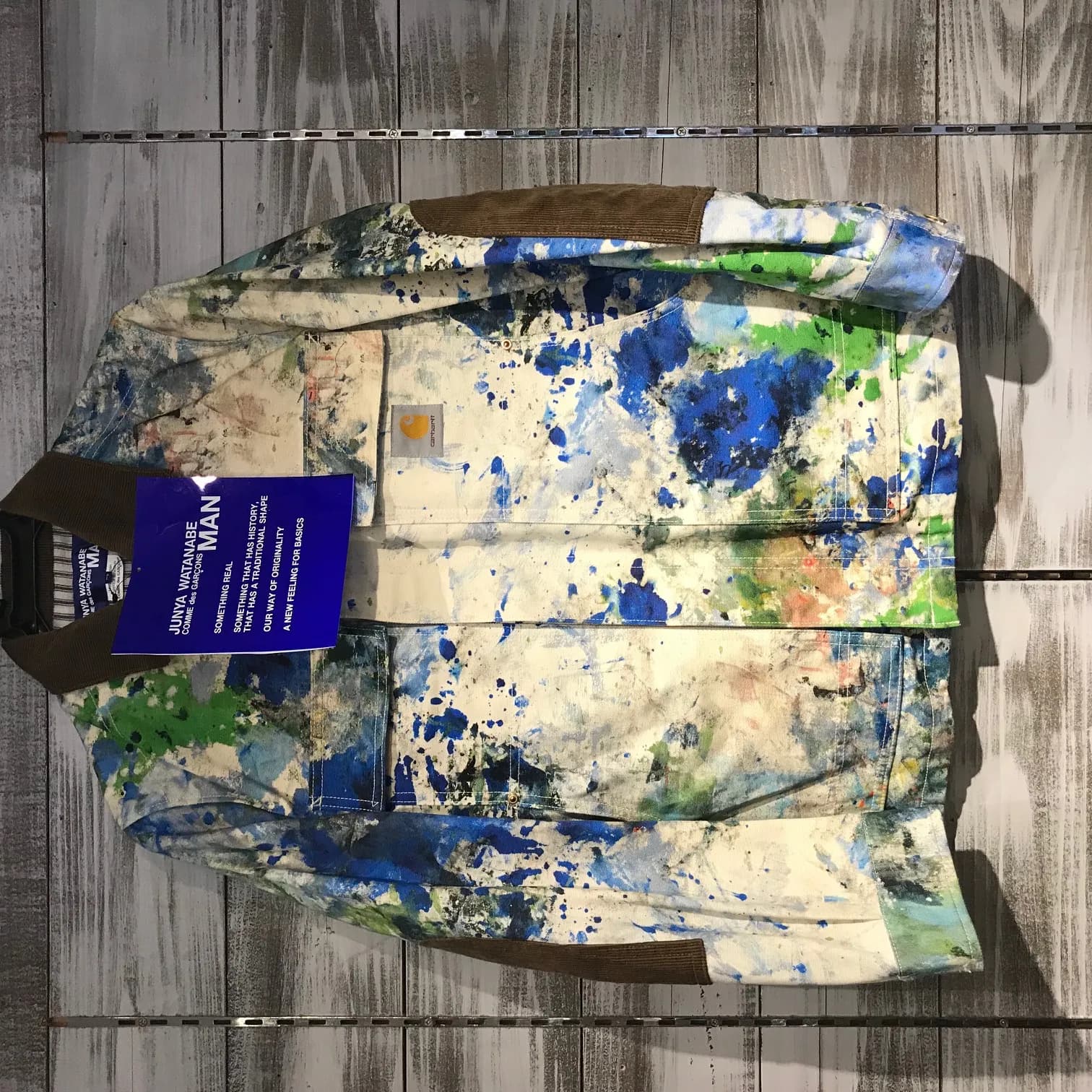 JUNYA WATANABE JUNYA WATANABE COMME des GARCONS MAN×Carhartt 18SS LOOK17 スプラッターペイントジャケット