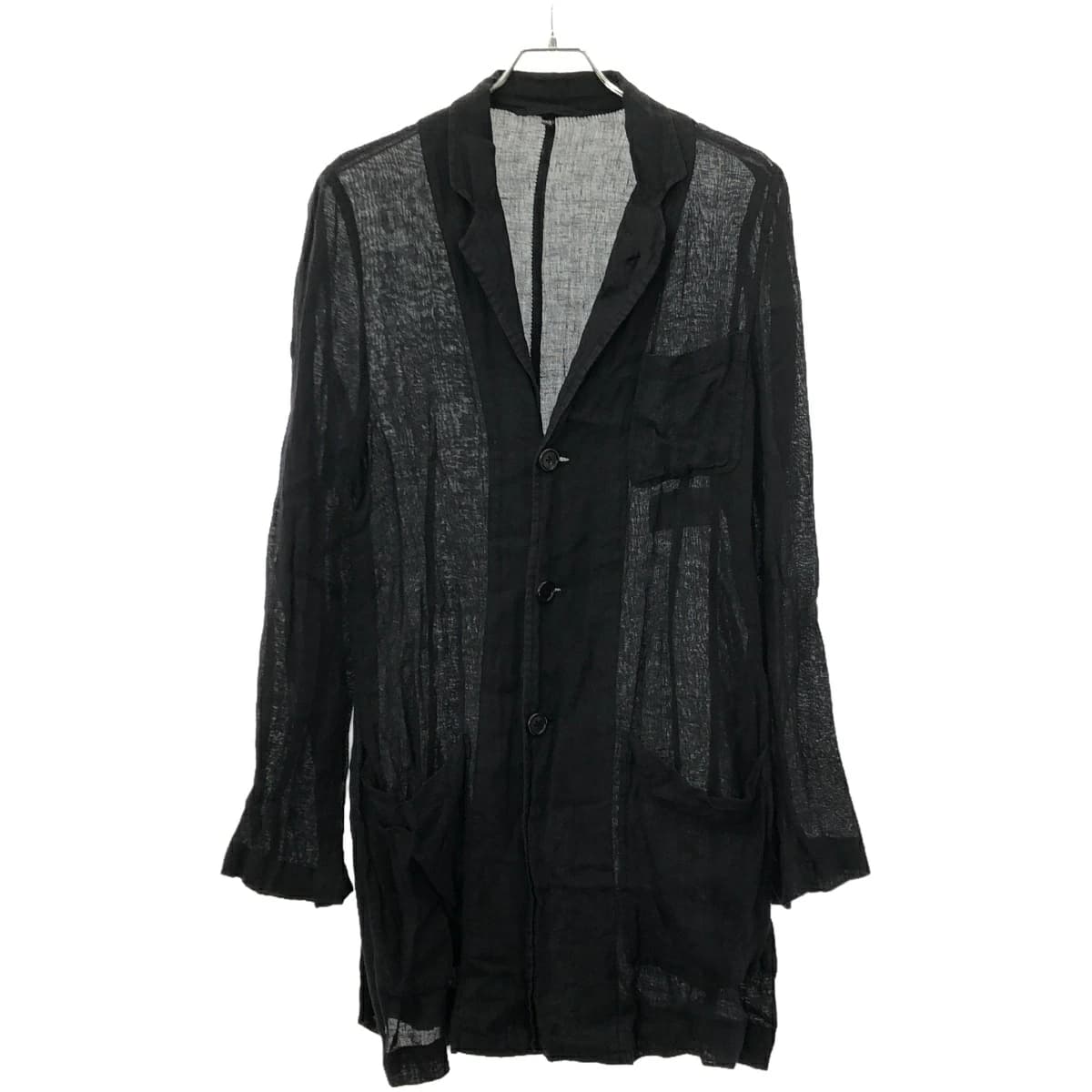 ANN DEMEULEMEESTER アンドゥムルメステール 16AW リネンロングジャケット 352-01-62026