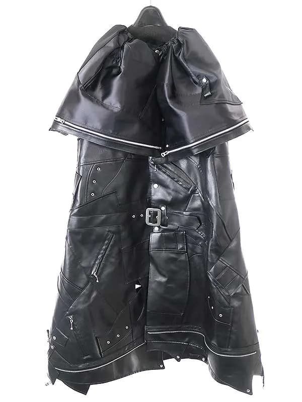 JUNYA WATANABE ジュンヤワタナベコムデギャルソン 22AW 再構築フェイクレザーライダース ドレスコート