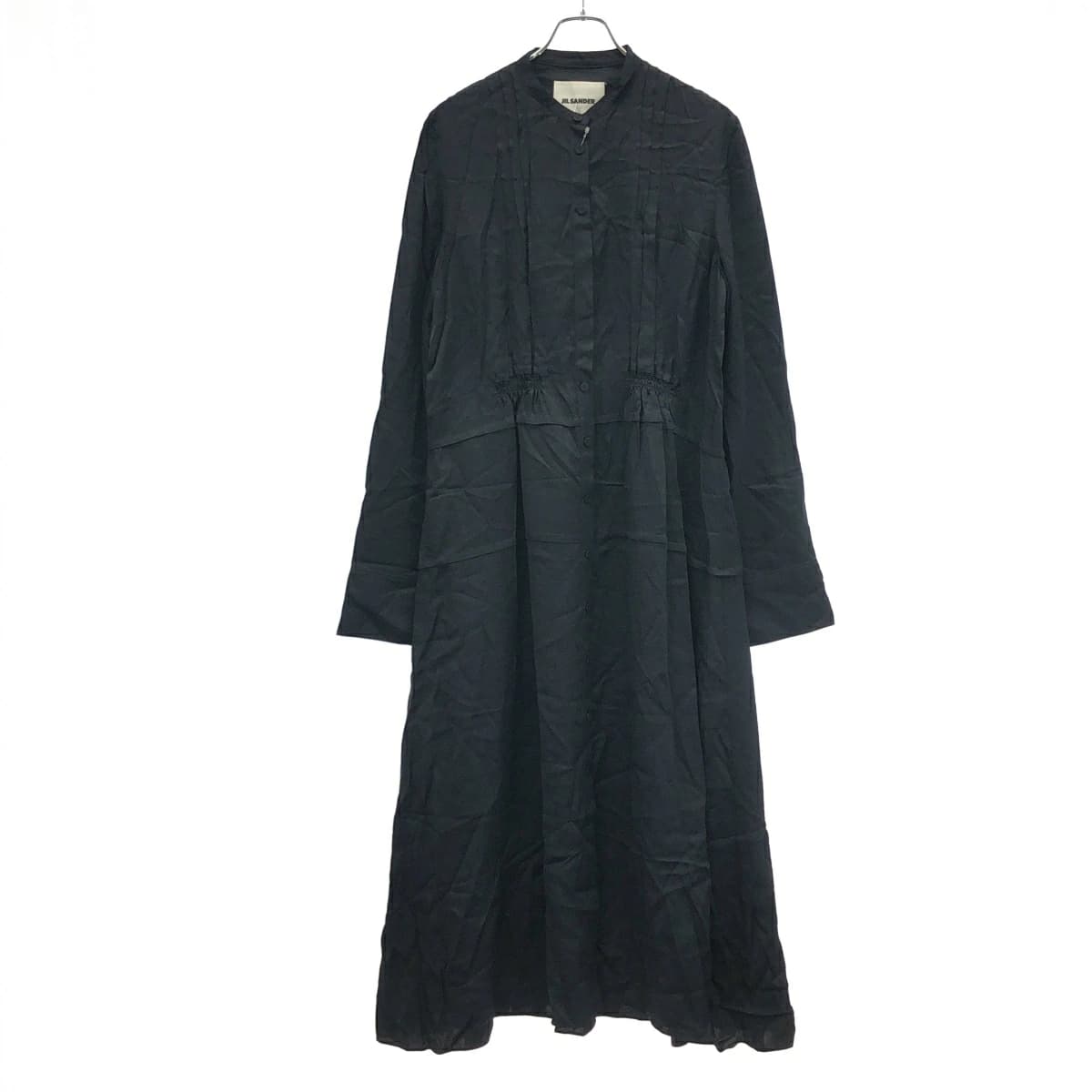 JIL SANDER ジルサンダー 22AW バンドカラープリーツシャツワンピース J04CT0002