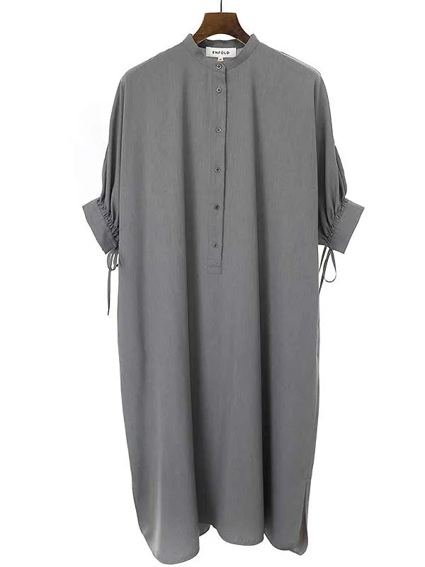 ENFOLD エンフォルド 22SS ComfortableTwill BIGシルエットドレスワンピース
