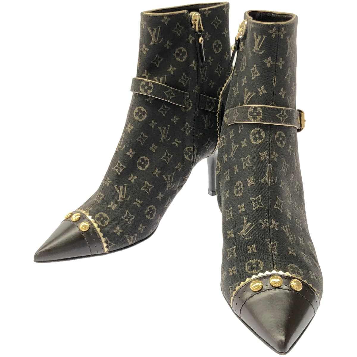 LOUIS VUITTON ルイヴィトン 2007 モノグラム ポインテッドアンクルブーツ