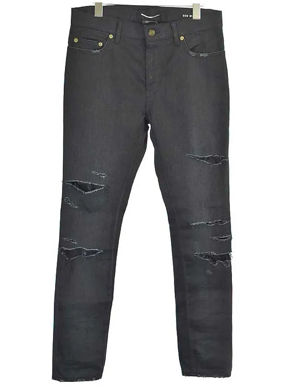 SAINT LAURENT サンローラン パリ 16SS デストロイダメージデニムパンツ
