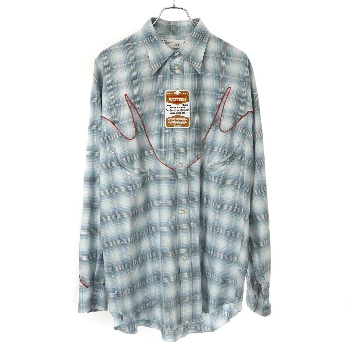 DAIRIKU ダイリク 24SS Check Western Over Shirt チェックウエスタンオーバーサイズシャツ 24SS S-6