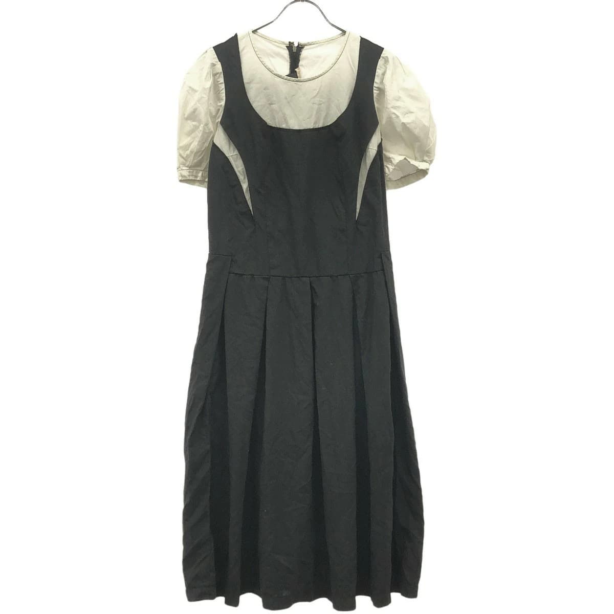 COMME des GARCONS コムデギャルソンコムデギャルソン 18SS 製品染めドッキングポリエステルワンピース RA-O006