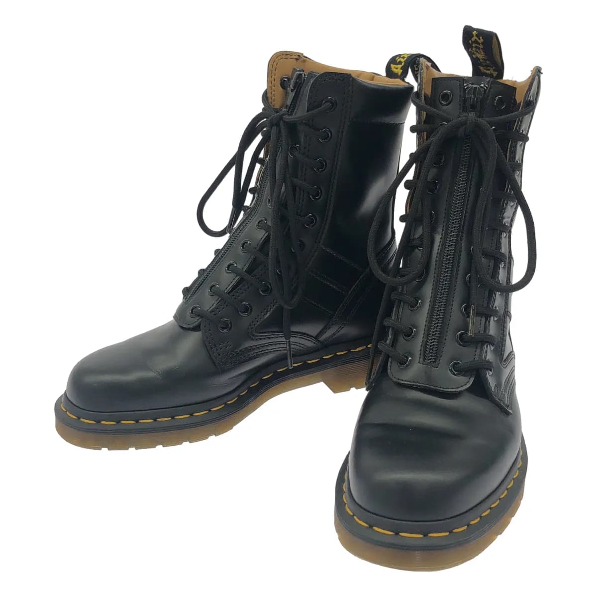 Yohji Yamamoto ヨウジヤマモト×ドクターマーチン YY ZIP 10ホールフロントジップブーツ