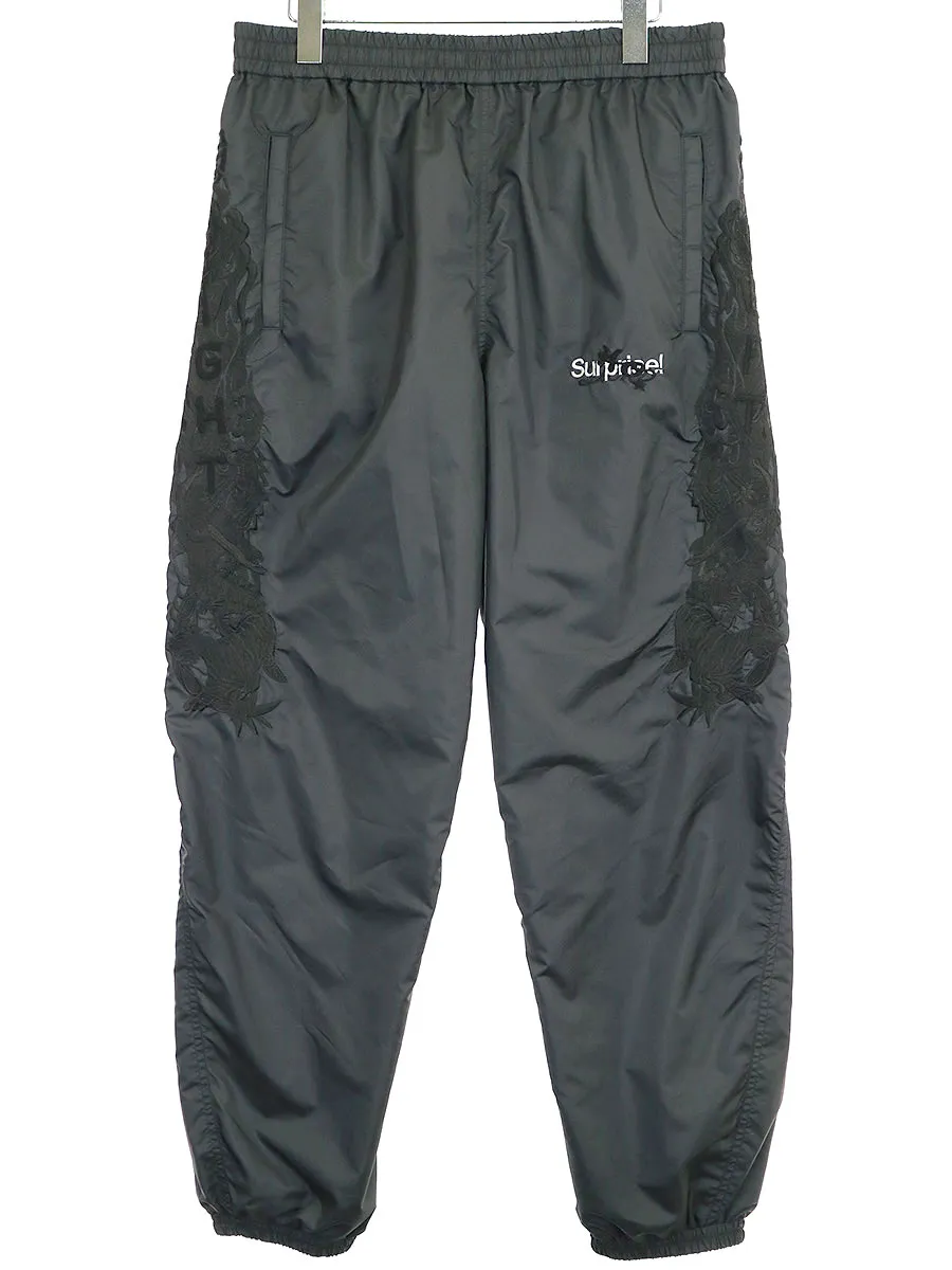 doublet ダブレット 19AW CHAOS EMBROIDERY TRACK PANTS カオス刺繍ナイロントラックパンツ
