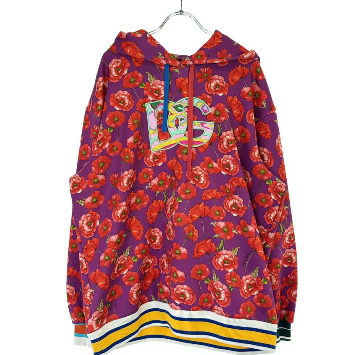 DOLCE&GABBANA ドルチェ&ガッバーナ 22SS フローラルオーバーサイズパーカー F9M81Z/FSUAN