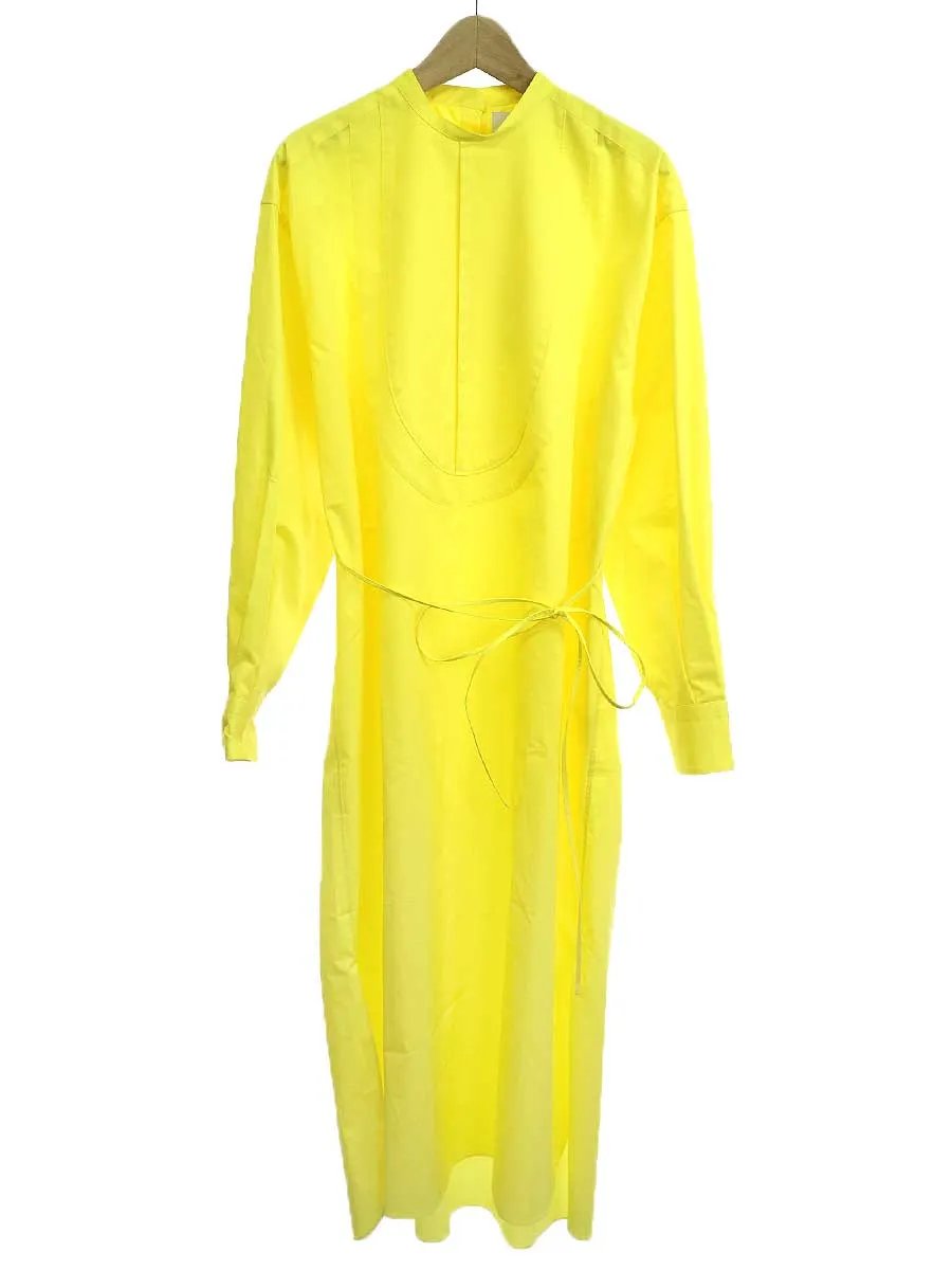 HYKE ハイク 20AW BIB FRONT SHIRT DRESS ビブブロントシャツドレスワンピース