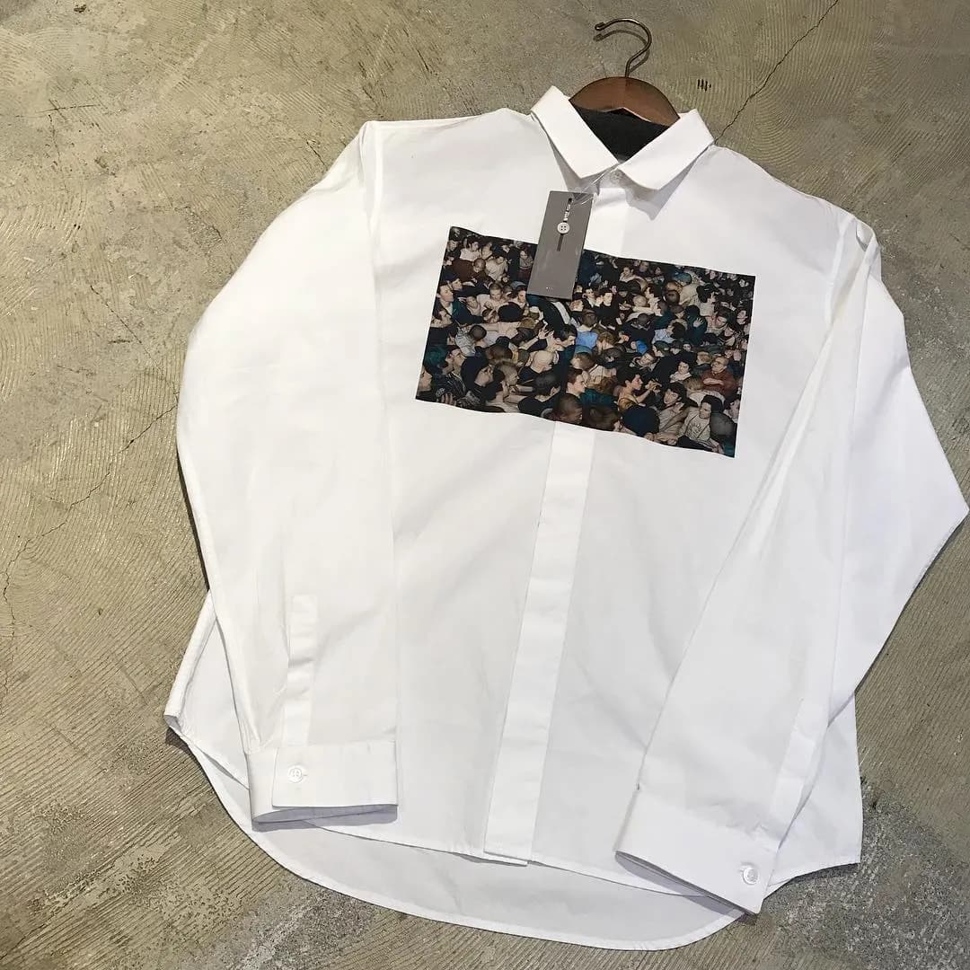 Dior HOMME Dior HOMME ×Dan Witz 17AW モッシュピットグラフィックプリントコットンブロードシャツ