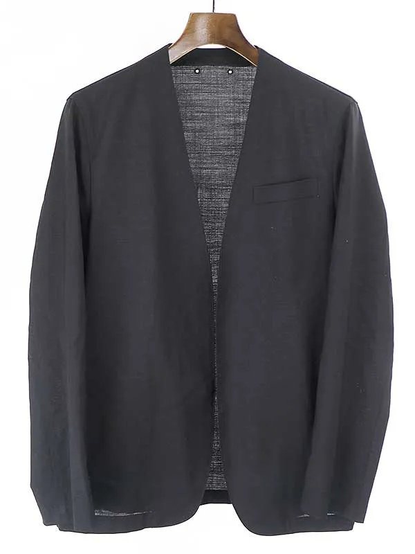 SOPHNET. ソフネット 20SS SOLOTEX TROPICAL STRETCH WOOL NO COLLAR JACKET ノーカラージャケット